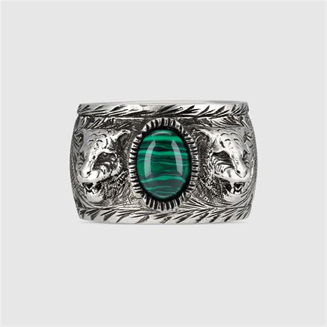 gucci garden ring in silver